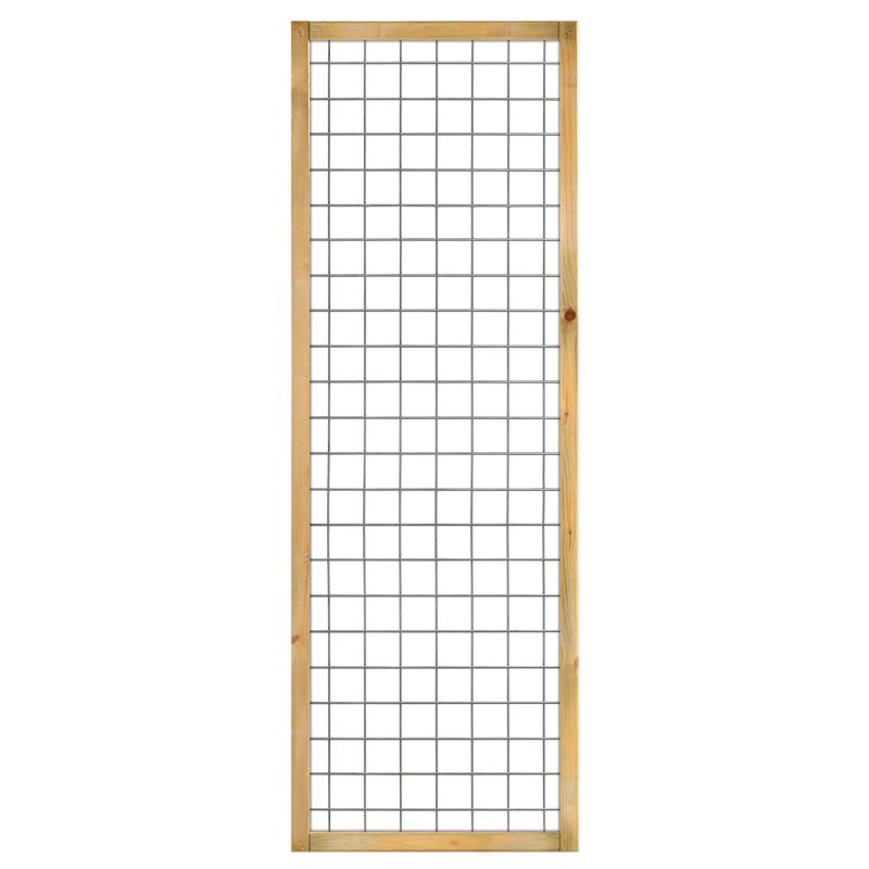 Gaaselement vuurverzinkt 60 x 180 cm met Grenen groen ge&iuml;mpregneerd kader 4,5 x 4,5  cm