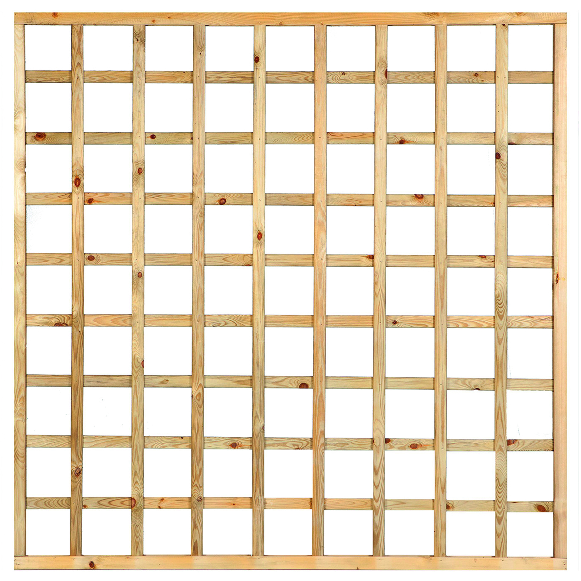 Trellis recht Grenen groen ge&iuml;mpregneerd 180 x 180 cm
