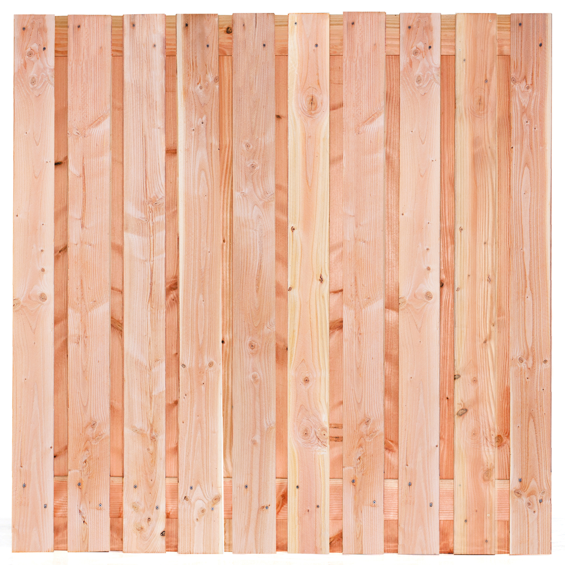 Tuinscherm Douglas, fijn bezaagd 21-planks (19 + 2)  S&ouml;lden 180 x 180 cm