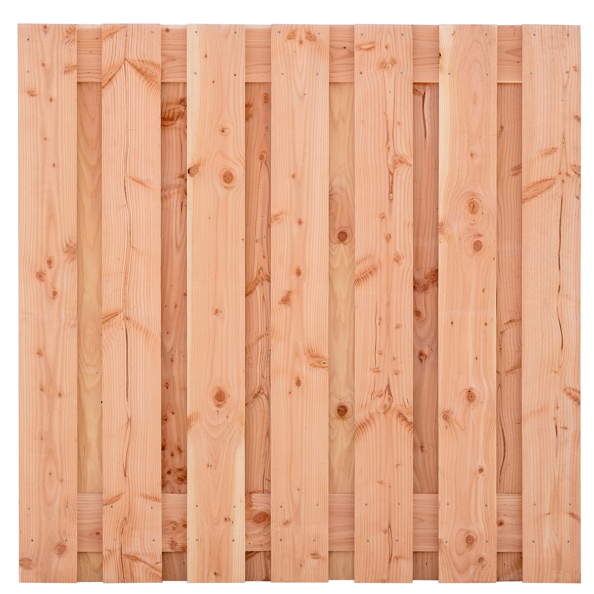 Tuinscherm Douglas, fijn bezaagd 15-planks (13 + 2)  Meckelenburg 180 x 180 cm