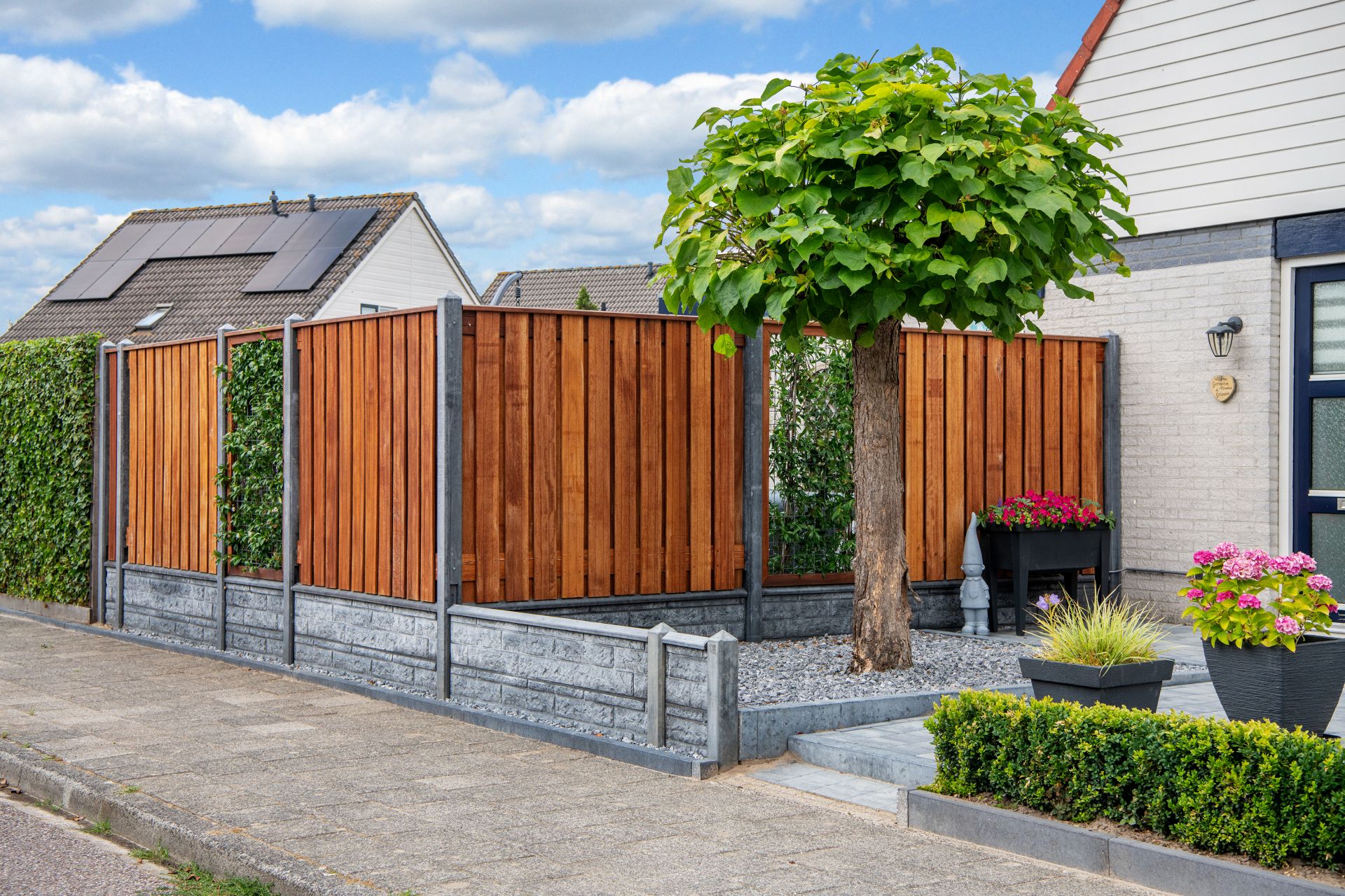 Tuinscherm hardhout Dronten 180 x 180 cm