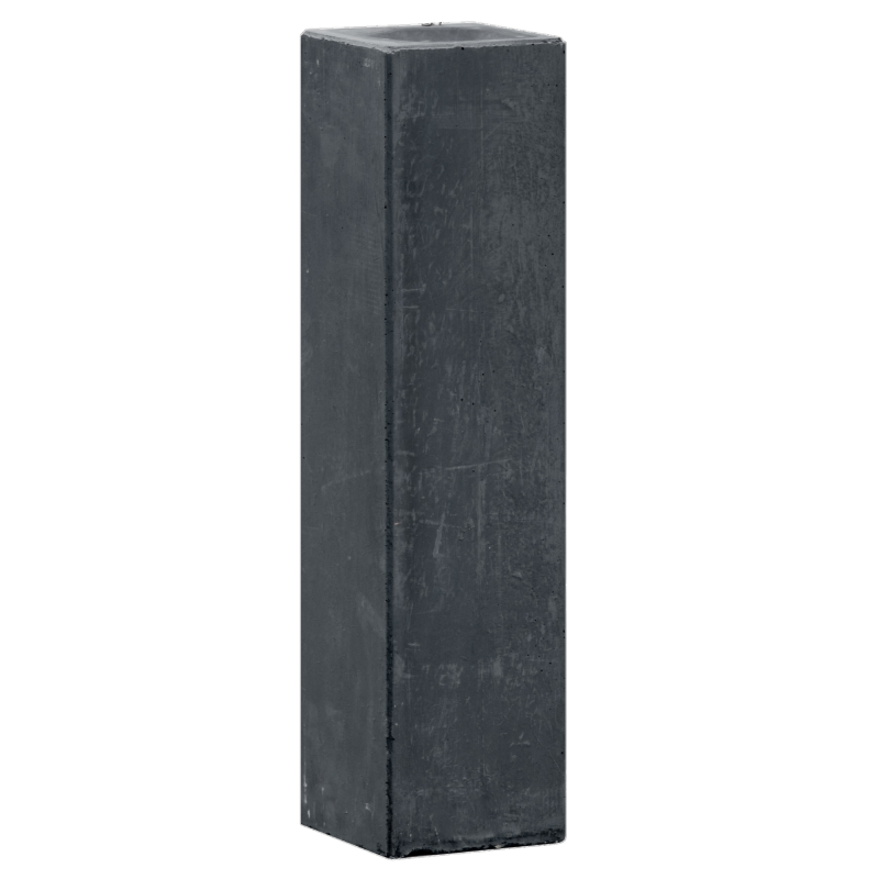 Betonpoer kleine vellingkant antraciet 15 x 15 x 60 cm, M16