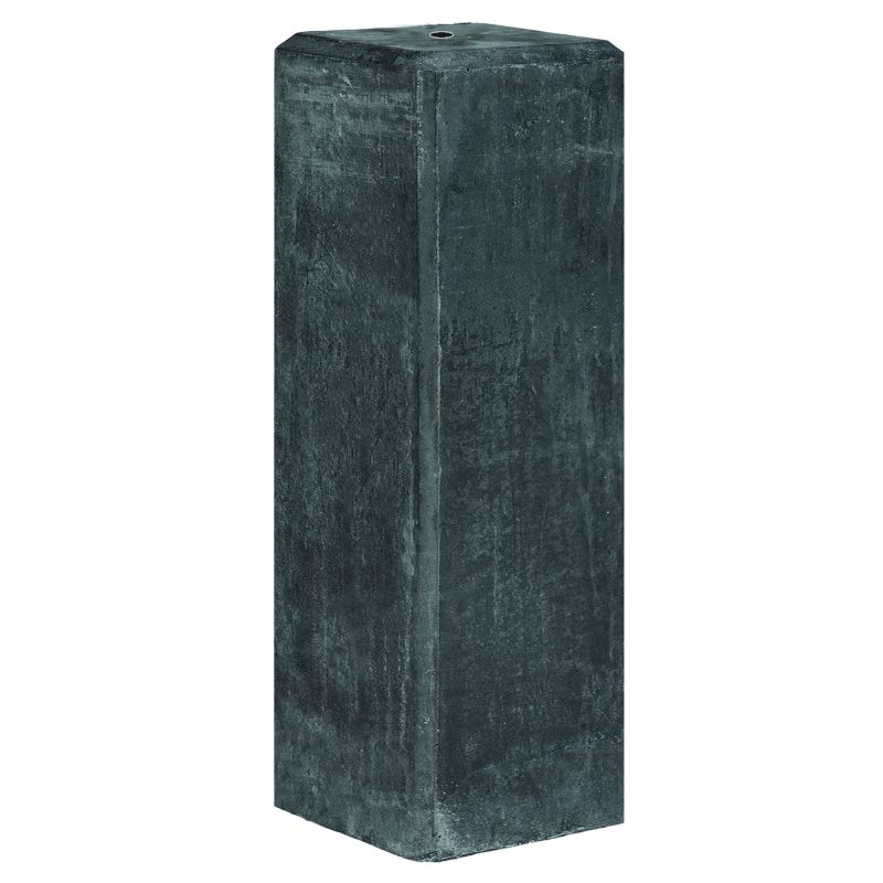 Betonpoer XXL grote vellingkant antraciet 22 x 22 x 40 cm, M20