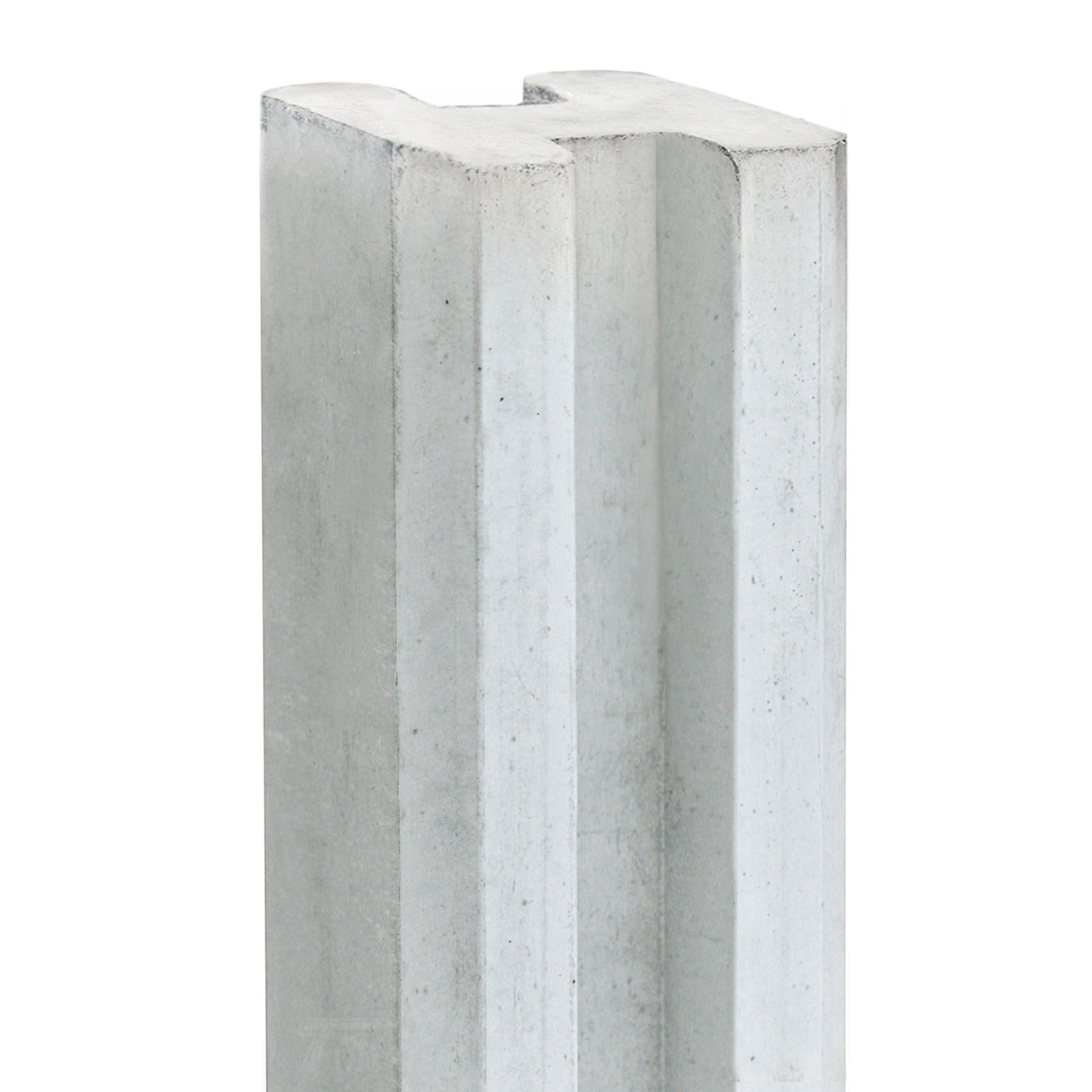 Beton-sleufpaal Vecht wit/grijs 10 x 10 cm