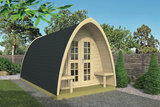 Camping Pod Double 240 x 480 cm - Vakantie chalet / Tuinhuis / Kantoor _