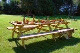 Picknicktafel Parijs Geïmpregneerd vuren 300 x 154 x 74 cm (10-12 personen)_