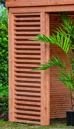 Spijlen wand horizontaal