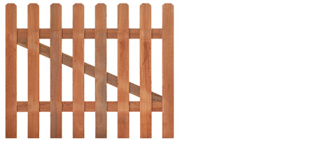 Tuinhekdeur recht hardhout 60cm