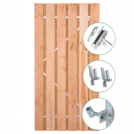 Tuindeur Privacy luxe lariks/douglas 120cm