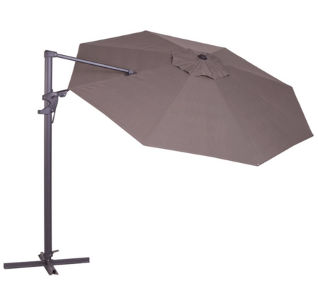 Zweefparasol Monaco Flex Rond 330x330 Taupe