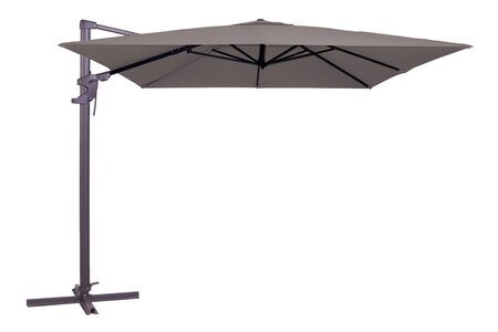 Zweefparasol Monaco Flex Vierkant 300x300 Taupe
