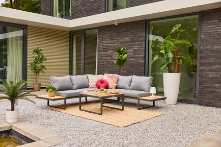 Madeira Hoek Loungeset inclusief tafel - Hartman