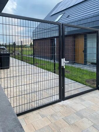 Dubbele Poort 400 cm breed voor Dubbelstaafmat