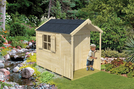 Speelhuisje Pinokkio voor buiten - inclusief 6,5m² dakleer