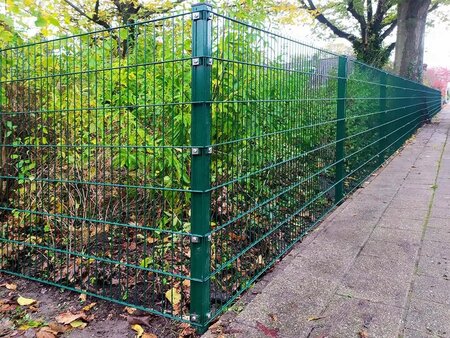 Hoekpaal 6 x 6 cm voor Dubbelstaafmat - Incl. Beugels 