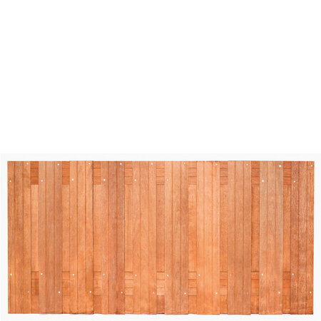 Tuinscherm hardhout kunstmatig gedroogd 21-planks (19 + 2) Dronten 180 x 90 cm