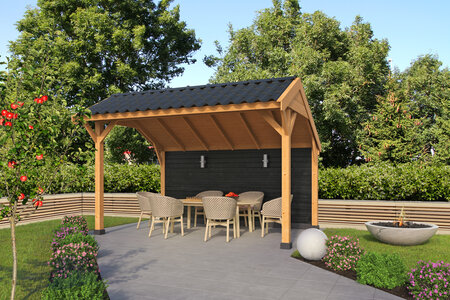 Kapschuur Economy basispakket Red Class Wood 400 x 300 cm