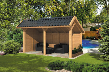 Kapschuur Bergen L, type 2 - 465 x 318 cm - Blank Douglas