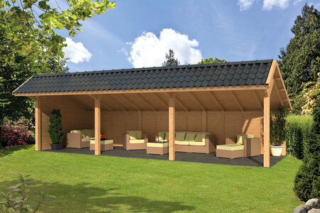 Kapschuur Bergen XL, type 6 - 980 x 418 cm - Blank Douglas