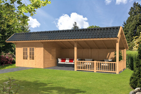 Kapschuur Bergen XL, type 8 - 980 x 418 cm - Blank Douglas