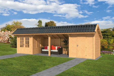 Kapschuur Bergen L, type 12 - 880 x 318 cm - Blank Douglas