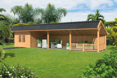 Kapschuur Bergen XL, type 11 - 1295 x 418 cm - Blank Douglas