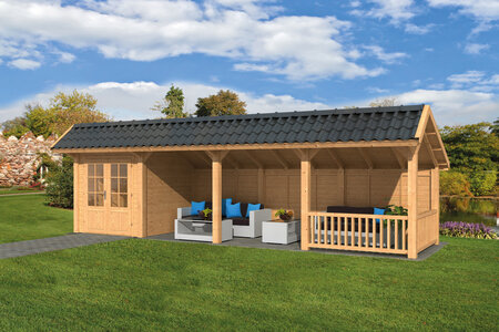 Kapschuur Bergen L, type 11 - 880 x 318 cm - Blank Douglas