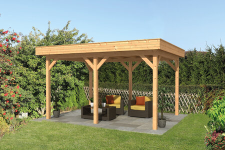 Overkapping Oslo L, type 1 - 470 x 371 cm - Blank Douglas