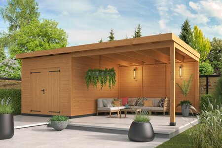 Overkapping Hellendoorn Douglas 700 x 400 cm – Blank Douglas