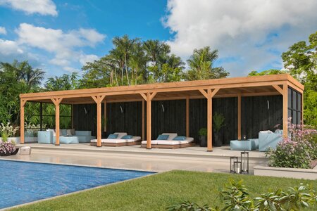 Kapschuur Kiruna, type 4 - 1296 x 378 cm - Zwart gespoten