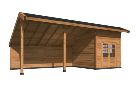 Kapschuur Malmo, type 2 - 813 x 414 cm - Zwart gespoten