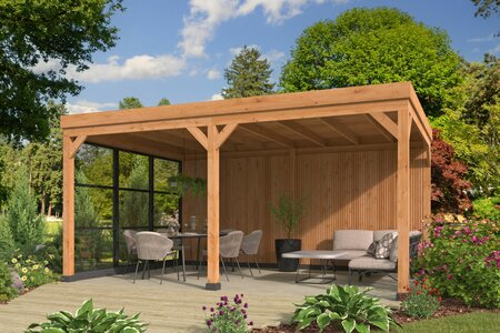 Kapschuur Kiruna, type 1 - 538 x 378 cm - Zwart gespoten