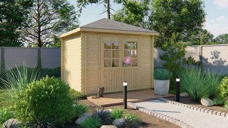 Blokhut Halvar 300 x 300 x 271 cm - Tuinhuis