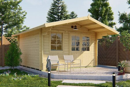 Blokhut Estepona 380 x 380 cm - Tuinhuis