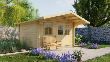 Blokhut Marbella 380 x 320 cm - Tuinhuis
