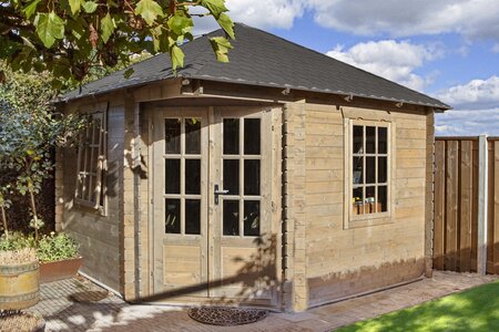 Blokhut Nilsson 350 x 350 x 298 cm - Tuinhuis