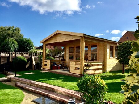 Blokhut Bolton 440 x 340 x 263 cm - Tuinhuis