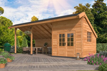 Kapschuur Malmo, type 2 - 813 x 414 cm - Red Class Wood 