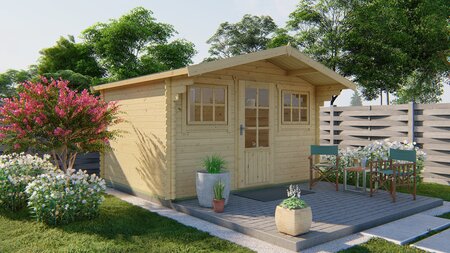 Blokhut Mika 380 x 362 x 247 cm 