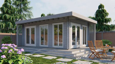 Blokhut Hildegard 590 x 400 x 250cm - Tuinhuis