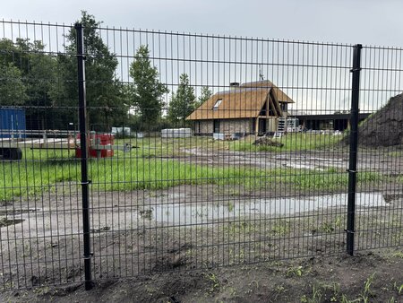 Hekwerkpaal 6 x 4 cm voor Dubbelstaafmat - Incl. Beugels & Kap