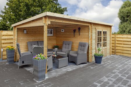 Blokhut Chappo 598 x 300 x 217 cm - Tuinhuis