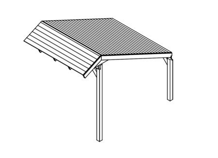 Red Class Wood kapschuur uitbreiding Malmö - 256 × 414 cm