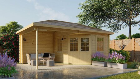 Blokhut Christoffer 575 x 350 x 305 cm - Tuinhuis