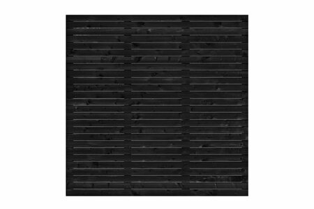 Tuinscherm Vuren zwart gespoten 30-planks (27 + 3) Mannheim 180 x 180 cm Rhombus