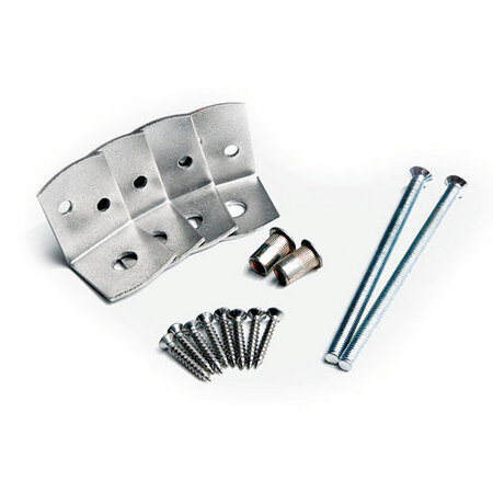 Beton bevestigingsset RVS tbv paal 10 x 10 cm