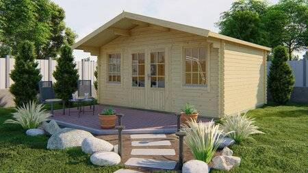 Blokhut Viggo 500x400+100cm - Tuinhuis