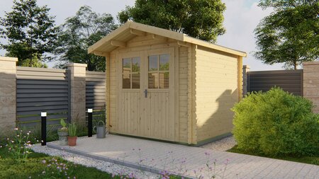 Blokhut Gitte 260 x 260 x 241 cm - Tuinhuis
