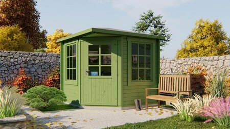 Blokhut Jos 250 x 250 x 242 cm - Tuinhuis