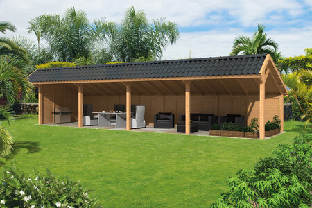 Kapschuur Bergen XL, type 10 - 1295 x 418 cm - Blank Douglas